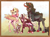 Size: 1280x942 | Tagged: safe, artist:kinda-lost, fluttershy, king sombra, oc, oc:honeybee, oc:jasmine, pegasus, pony, unicorn, g4, alternate design, curved horn, family, female, horn, male, mare, offspring, parent:fluttershy, parent:king sombra, parents:sombrashy, reformed sombra, ship:sombrashy, shipping, sperm donation, stallion, straight