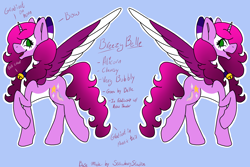 Size: 3300x2200 | Tagged: safe, oc, oc only, oc:breezy belle, alicorn, pony, commission, reference, reference sheet, solo