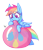 Size: 1286x1506 | Tagged: safe, artist:ponballoon, rainbow dash, pegasus, g4, balloon, bipedal, blowing, blowing up balloons, cutie mark, female, holding, inflating, mare, pastel, simple background, squeeze, standing on two hooves, transparent background