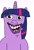 Size: 1900x2783 | Tagged: safe, artist:anythingpony, twilight sparkle, g4, abomination, human lips, looking at you, quality, simple background, smiling, solo, white background