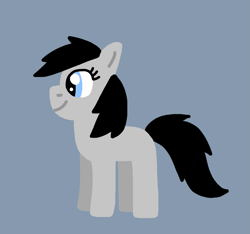 Size: 1057x991 | Tagged: safe, artist:funboy34, oc, oc only, oc:eric, earth pony, pony, g4, adult blank flank, blank flank, closed mouth, cute, earth pony oc, gray background, male, ocbetes, simple background, smiling, solo, stallion