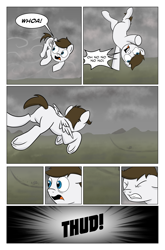 Size: 2024x3074 | Tagged: safe, artist:bruinsbrony216, oc, oc only, pegasus, pony, comic:fallout equestria: grounded, fallout equestria, butt, comic, plot, solo