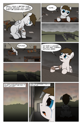 Size: 2024x3074 | Tagged: safe, artist:bruinsbrony216, oc, oc only, pegasus, pony, comic:fallout equestria: grounded, fallout equestria, comic, crying, male, solo, stallion