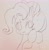 Size: 1818x1860 | Tagged: safe, artist:37240622, pinkie pie, earth pony, pony, g4, bust, doodle, photo, picture of a screen, portrait, sketch, solo