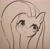 Size: 1865x1826 | Tagged: safe, artist:37240622, fluttershy, pegasus, pony, g4, bust, cute, doodle, female, mare, photo, picture of a screen, portrait, shyabetes, solo