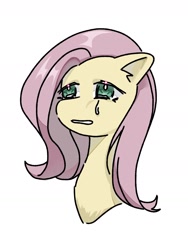 Size: 1152x1536 | Tagged: safe, artist:jasontoddismywife, fluttershy, pegasus, pony, bust, crying, female, mare, portrait, solo