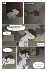 Size: 2024x3074 | Tagged: safe, artist:bruinsbrony216, oc, oc only, pegasus, pony, comic:fallout equestria: grounded, fallout equestria, comic, crying, solo