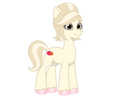Size: 640x530 | Tagged: safe, artist:jazzhooves, oc, oc only, unnamed oc, earth pony, pony, g5, my little pony: tell your tale, earth pony oc, female, simple background, smiling, solo, white background