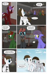Size: 2024x3074 | Tagged: safe, artist:bruinsbrony216, oc, oc only, oc:cure all, oc:iron sights, earth pony, pegasus, pony, unicorn, comic:fallout equestria: grounded, fallout equestria, comic, horn