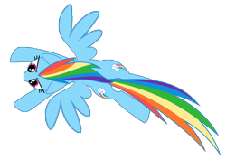 Size: 4961x3508 | Tagged: safe, artist:culu-bluebeaver, rainbow dash, pegasus, pony, both cutie marks, female, flying, mare, overhead view, simple background, solo, transparent background, vector