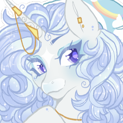 Size: 500x500 | Tagged: safe, artist:lonecrystalcat, oc, alicorn, pegasus, pony, unicorn, g4, art trade, com, commission, commissions open, fancharacter, female, friendship, horn, lonecrystalcat, magic, mlp-fim, my, personal, trade, trades