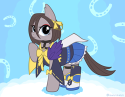 Size: 900x700 | Tagged: safe, artist:awbt, earth pony, pony, air groove, anime, clothes, crossover, dress, ponified, uma musume pretty derby