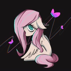 Size: 1865x1860 | Tagged: safe, artist:zblue, fluttershy, pegasus, pony, female, filly, filly fluttershy, green eyes, mare, pink mane, solo, tan coat, younger