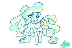 Size: 3600x2400 | Tagged: safe, artist:mannybcadavera, vapor trail, pegasus, pony, g4, colored, cute, female, flat colors, high res, looking at you, mare, simple background, smiling, smiling at you, solo, white background