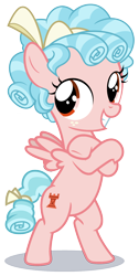 Size: 846x1680 | Tagged: safe, anonymous editor, artist:phucknuckl, edit, cozy glow, pegasus, pony, g4, belly, bipedal, cozybetes, crossed hooves, cute, evil, female, filly, foal, grin, simple background, smiling, solo, spread wings, transparent background, wings