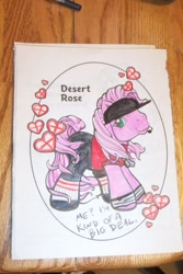 Size: 403x604 | Tagged: safe, artist:randomproxy, desert rose, earth pony, pony, g3, coloring book corruptions, ponified, red, scout (tf2), solo, team fortress 2, traditional art