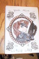Size: 403x604 | Tagged: safe, artist:randomproxy, pony, g3, coloring book corruptions, gears of war, marcus fenix, ponified, solo, traditional art