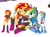 Size: 1466x1092 | Tagged: safe, artist:appledash3r_, rainbow dash, sunset shimmer, equestria girls, g4, :3, blushing, boots, bracelet, clothes, colored, cute, dashabetes, duo, duo female, emanata, eye clipping through hair, eyelashes, female, flat colors, gift art, height difference, high heel boots, hug, jacket, jewelry, kneesocks, leather, leather jacket, lesbian, lidded eyes, long hair, looking at each other, looking at someone, multicolored hair, no catchlights, one eye closed, open mouth, open smile, orange skin, question mark, rainbow hair, shipping, shirt, shoes, shorts, simple background, sitting, skirt, smiling, smiling at each other, sneakers, socks, sunsetdash, t-shirt, thin legs, two toned hair, upskirt denied, vector, white background