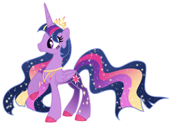 Size: 1280x916 | Tagged: safe, artist:monochrome-sunsets, twilight sparkle, alicorn, pony, concave belly, older, older twilight, older twilight sparkle (alicorn), princess twilight 2.0, simple background, slender, solo, thin, transparent background, twilight sparkle (alicorn)