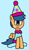 Size: 521x892 | Tagged: safe, artist:gillianthecreator36, first base, pegasus, pony, g4, adorabase, blue background, closed mouth, clothes, clown, clown base, clown hat, clown pony, cute, cyan background, female, filly, foal, funny, funny pony, hat, pegasus first base, race swap, rule 63, silly, silly pony, simple background, sitting, smiling, solo, tights