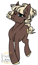 Size: 454x777 | Tagged: safe, artist:lordlyric, oc, oc only, oc:goldie sours, earth pony, pony, country, cowgirl, female, mare, milf, simple background, solo, transparent background