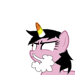 Size: 2000x2000 | Tagged: safe, artist:enterusxrname, unicorn, g4, horn, show accurate, simple background, solo, unicandycorn, white background
