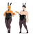 Size: 1626x1696 | Tagged: safe, artist:bixels, big macintosh, soarin', human, worm, the grand galloping 20s, apple, arm hair, bunny ears, bunny suit, chest hair, clothes, crossdressing, cuffs (clothes), duo, eating, fishnet clothing, fishnet stockings, food, genderqueer, hand on hip, high heels, hot dog, humanized, male, male nipples, meat, natural hair color, nipples, playboy bunny, sausage, serving tray, shoes, simple background, stockings, thigh highs, white background