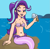 Size: 617x610 | Tagged: safe, artist:ocean lover, starlight glimmer, human, mermaid, bare shoulders, beautiful, beautisexy, belly button, boulder, bra, clothes, cute, eyeshadow, fins, fish tail, food, glimmerbetes, human coloration, humanized, ice cream, ice cream cone, light skin, lipstick, long hair, makeup, mermaid tail, mermaidized, mermay, midriff, ms paint, ocean, outdoors, pretty, purple eyes, purple tail, seashell, seashell bra, sexy, sitting, sky, smiling, species swap, stupid sexy starlight glimmer, tail, tail fin, that human sure does love ice cream, two toned hair, underwear, water, wave
