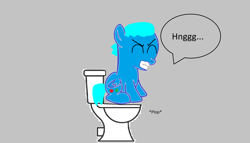Size: 3492x2000 | Tagged: safe, artist:memeartboi, pegasus, pony, bowel movement, but why, candy, colt, foal, food, grunt, grunting, gumball, gumball watterson, implied poop, implied pooping, implied scat, male, plop, ponified, poop, pooping, simple background, sitting, sitting on toilet, solo, the amazing world of gumball, toilet