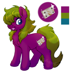 Size: 866x846 | Tagged: safe, artist:sekuponi, oc, oc only, earth pony, pony, butt freckles, chest fluff, commission, ear fluff, female, freckles, hair over one eye, mare, reference sheet, simple background, unshorn fetlocks, white background