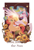 Size: 2153x3192 | Tagged: safe, artist:yingyu850, princess celestia, sunset shimmer, alicorn, pony, unicorn, female, flower, horn, mare, simple background, sunflower, text, white background