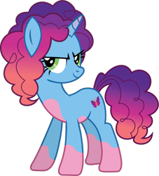 Size: 979x1080 | Tagged: safe, artist:prixy05, misty brightdawn, pony, unicorn, g4, g5, female, g5 to g4, generation leap, horn, mare, rebirth misty, simple background, solo, transparent background, vector