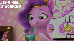 Size: 2000x1125 | Tagged: safe, edit, edited screencap, editor:quoterific, screencap, pipp petals, a little horse, g5, my little pony: make your mark, my little pony: make your mark chapter 4, solo