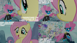 Size: 2000x1125 | Tagged: safe, edit, edited screencap, editor:quoterific, screencap, breezette, fluttershy, seabreeze, twirly, breezie, g4, it ain't easy being breezies