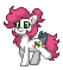 Size: 212x236 | Tagged: safe, truly, earth pony, pony, pony town, g1, g4, animated, bow, female, g1 to g4, generation leap, gif, pixel art, simple background, smiling, solo, tail, tail bow, transparent background, trotting, walking
