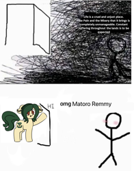 Size: 884x1125 | Tagged: safe, anonymous editor, edit, oc, oc only, oc:myrtle remedy, earth pony, meme