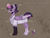 Size: 4800x3600 | Tagged: safe, artist:captaincassidy, sci-twi, twilight sparkle, alicorn, pony, g4, clothes, coat markings, colored eartips, cutie mark, feathered fetlocks, female, folded wings, horror, infection au, mare, mlp infection, purple eyes, purple mane, reference sheet, short mane, side view, socks (coat markings), solo, standing, twilight sparkle (alicorn), wings