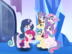Size: 3920x2932 | Tagged: safe, pound cake, princess flurry heart, oc, oc:amorena, oc:crystal heart, oc:garion heart, oc:star heart, oc:swirl heart, alicorn, pegasus, pony, unicorn, g4, baby, baby pony, base used, brother and sister, colt, female, filly, foal, horn, male, mare, offspring, older, older flurry heart, older pound cake, parent:pound cake, parent:princess cadance, parent:princess flurry heart, parent:shining armor, parents:poundflurry, parents:shiningcadance, ship:poundflurry, shipping, siblings, slender, stallion, straight, thin