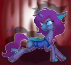 Size: 4344x3952 | Tagged: safe, artist:cookie-ruby, oc, oc only, oc:circe, changedling, changeling, g4, changedling oc, changeling oc, ponysona, shadow, solo