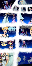 Size: 1280x2611 | Tagged: safe, artist:deannaphantom13, glass slipper, scootaloo, horse, human, equestria girls, g4, adopted, adopted daughter, adopted offspring, alternate hairstyle, amazed, carriage, choker, cinderella, clothes, coachman, comic, commission, crossover, curtsey, cute, cutealoo, dress, eyes closed, fairy godmother, female, footman, glass slipper (footwear), gown, hair bun, magic wand, mother and child, mother and daughter, open mouth, open smile, poofy shoulders, scootadoption, scootalove, smiling, sparkles, transformation, transforming clothes