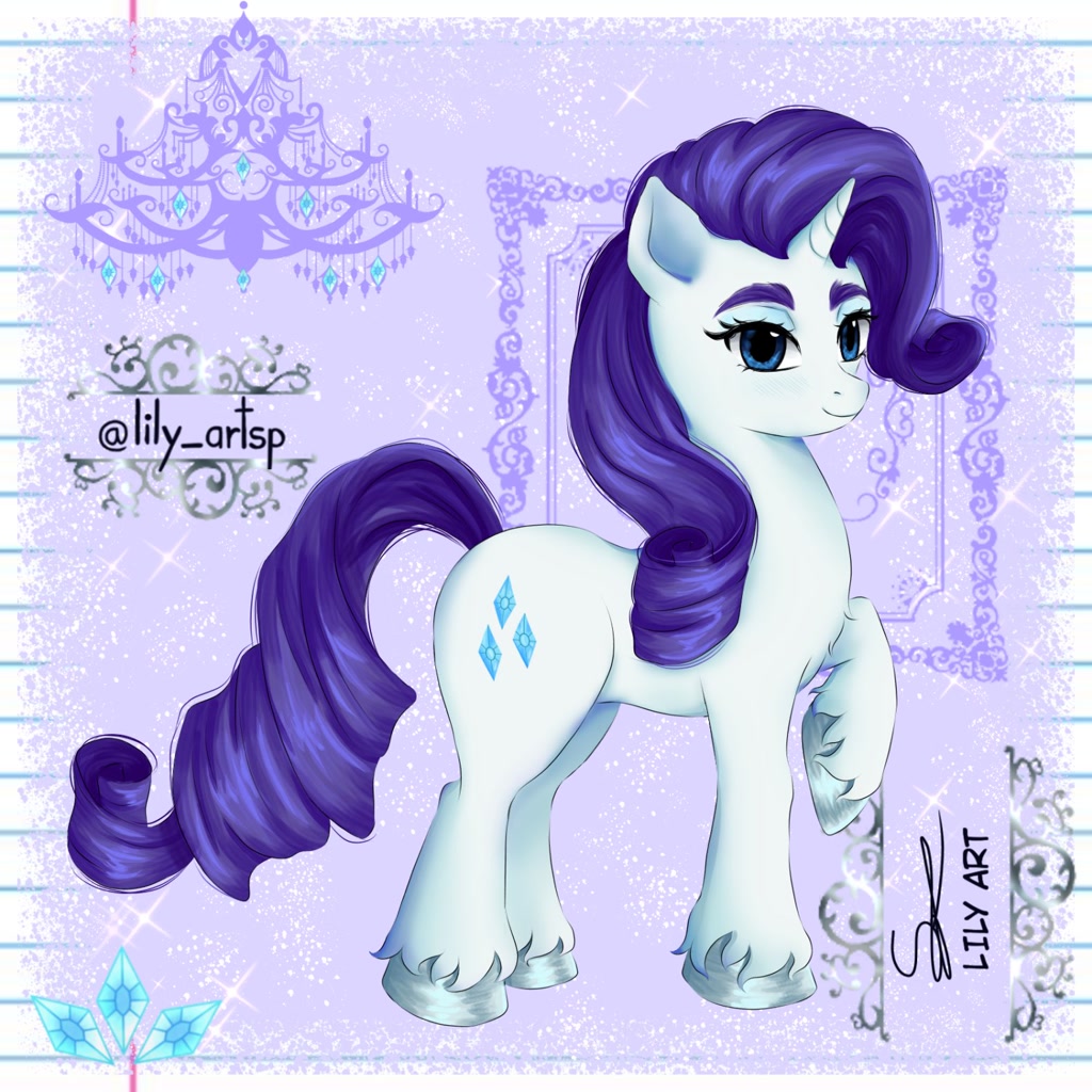 #3368638 - safe, artist:liliart1211, rarity, pony, unicorn, g4 ...