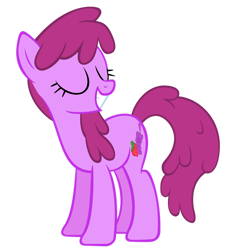 Size: 1600x1651 | Tagged: safe, artist:orschmann, berry punch, berryshine, earth pony, pony, g4, eyes closed, female, mare, simple background, smiling, solo, solo female, transparent background, vector