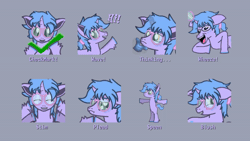 Size: 800x450 | Tagged: safe, artist:sp3ctrum-ii, oc, oc only, oc:boa blueberries, unicorn, animated, commission, emoji, gif, horn, solo, speen