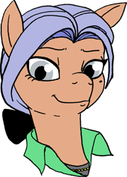 Size: 429x600 | Tagged: safe, artist:pony quarantine, oc, oc only, oc:rentier bliss, earth pony, pony, bow, bust, female, hair bow, mare, portrait, simple background, smiling, solo, transparent background