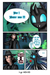 Size: 730x1095 | Tagged: safe, edit, vector edit, oc, oc only, changeling, human, equestria girls, g4, blue eyes, changeling hive, chrysalis' throne, clothes, comic, dialogue, disappointed, epitec incognito, evil, excited, excitement, female, female changeling, gloves, green eyes, happy, hat, heart, heartbreak, horn, human male, humanized, incognito, male, meme, nuh uh, overcoat, roblox, sad, shading, shadow, shadows, sharp teeth, sitting, smug, teeth, throne, vector, vector used, white shirt