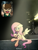 Size: 675x900 | Tagged: safe, artist:imlpidimon, fluttershy, oc, oc:dimon, pegasus, pony, g4, bereal., clothes, digital art, duo, expressions, hoodie, light, meme, microphone, pegasus oc, screaming fan meme