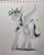 Size: 1619x2048 | Tagged: safe, artist:laymy, twilight sparkle, alicorn, pony, g4, crown, female, grayscale, jewelry, looking up, mare, monochrome, regalia, solo, spread wings, traditional art, twilight sparkle (alicorn), wings