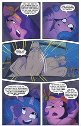 Size: 408x629 | Tagged: safe, artist:amy mebberson, idw, official comic, izzy moonbow, pipp petals, pegasus, seapony (g4), unicorn, g5, my little pony: set your sail, set your sail #2, spoiler:comic, spoiler:g5, spoiler:g5comic, boat, bubble, crepuscular rays, crown, female, fin wings, fins, flowing mane, flowing tail, horn, jewelry, mare, ocean, open mouth, open smile, regalia, seapony izzy moonbow, seapony pipp petals, smiling, species swap, sunlight, swimming, tail, underwater, unshorn fetlocks, water, wings