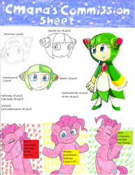 Size: 1700x2205 | Tagged: safe, artist:cmara, pinkie pie, earth pony, g4, commission, cosmo, female