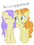 Size: 391x516 | Tagged: safe, artist:3d4d, cream puff, pumpkin cake, earth pony, pony, unicorn, g4, creambetes, cute, duo, eyes closed, female, filly, foal, friends, horn, older, older cream puff, older pumpkin cake, pumpkinbetes, smiling